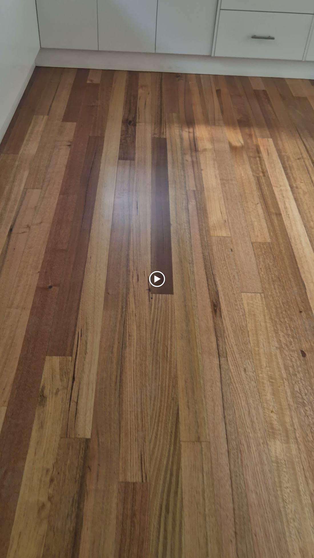 Freshly painted interior room with new timber flooring