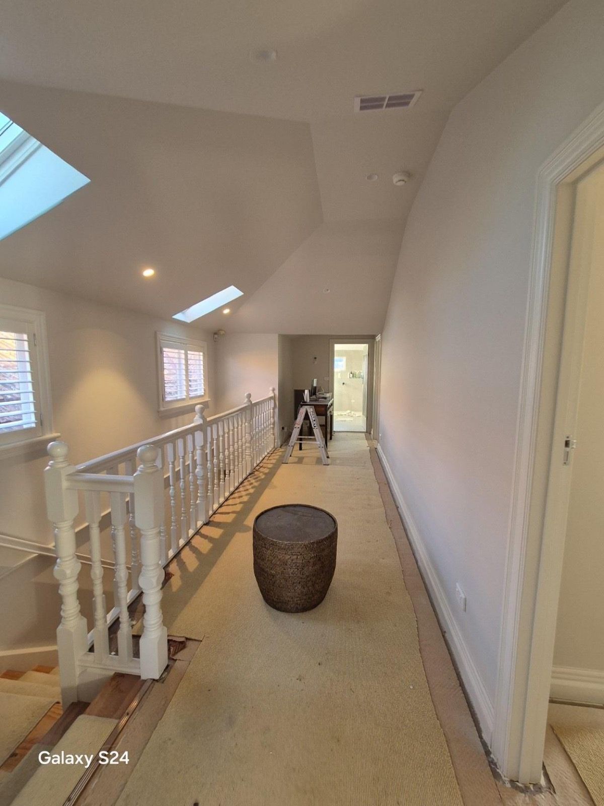 Malvern East hallway and staircase after repaint