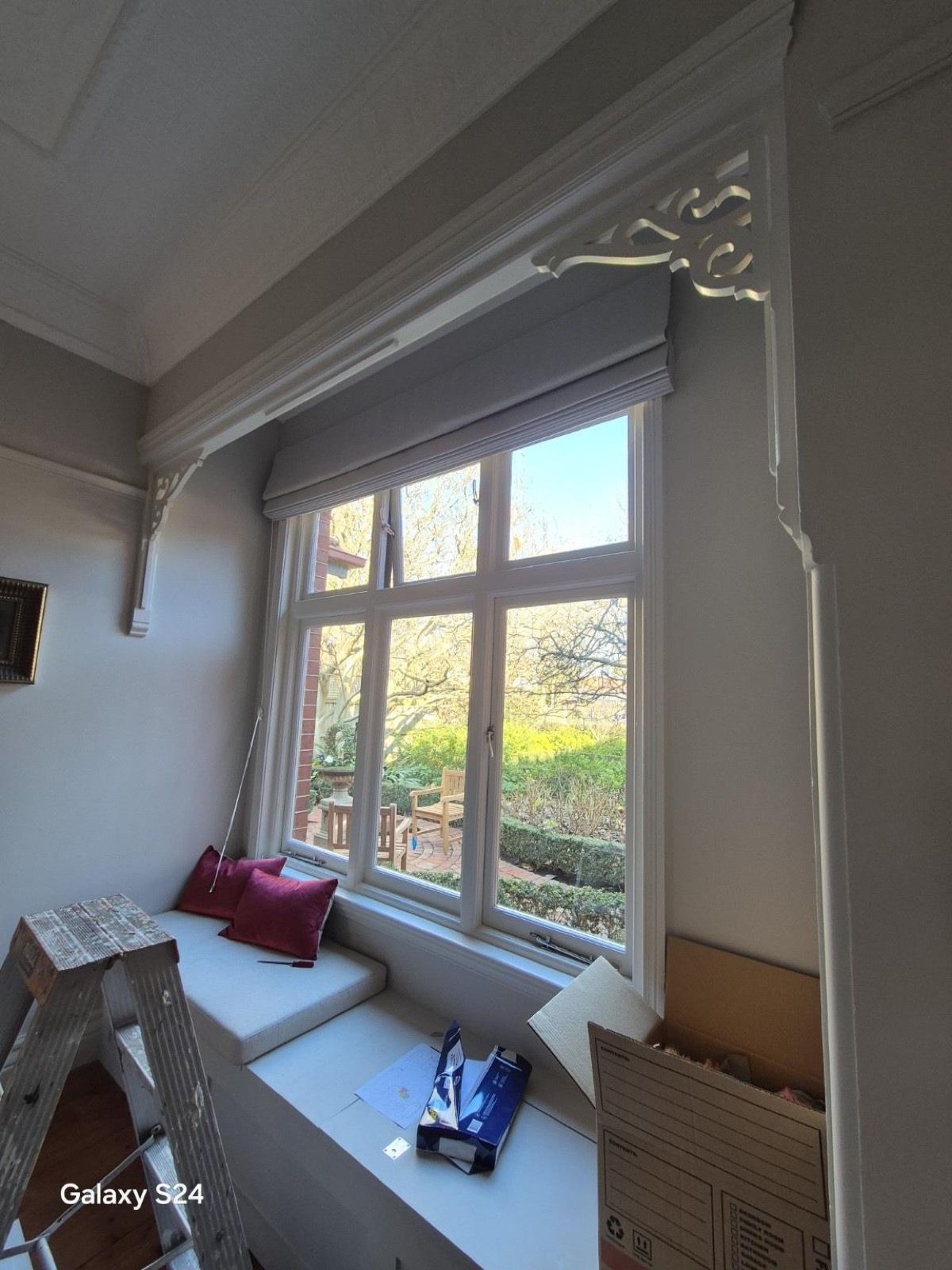 Toorak interior window and cornice detail